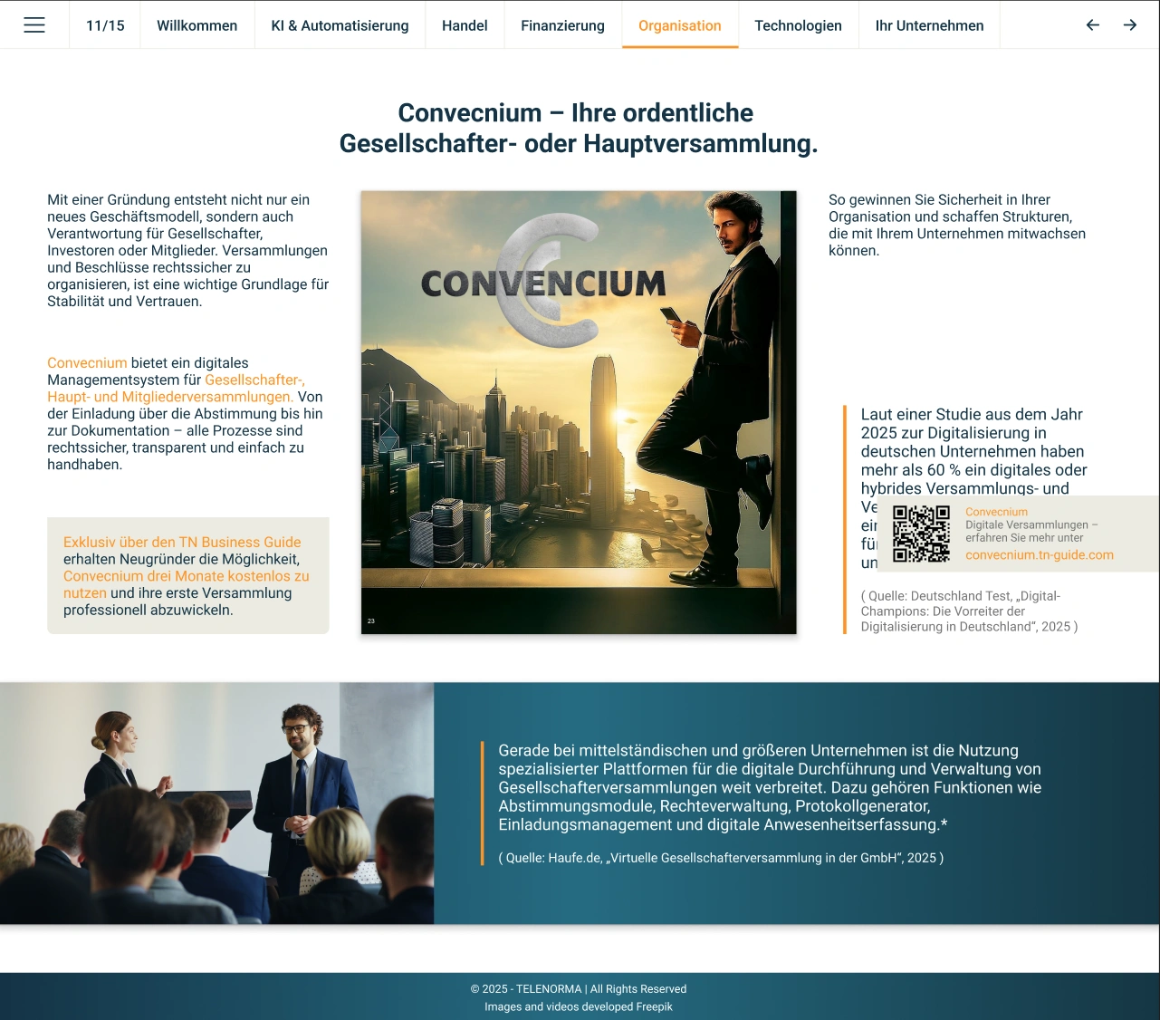 Convecnium – Ihre ordentliche Gesellschafter- oder Hauptversammlung.