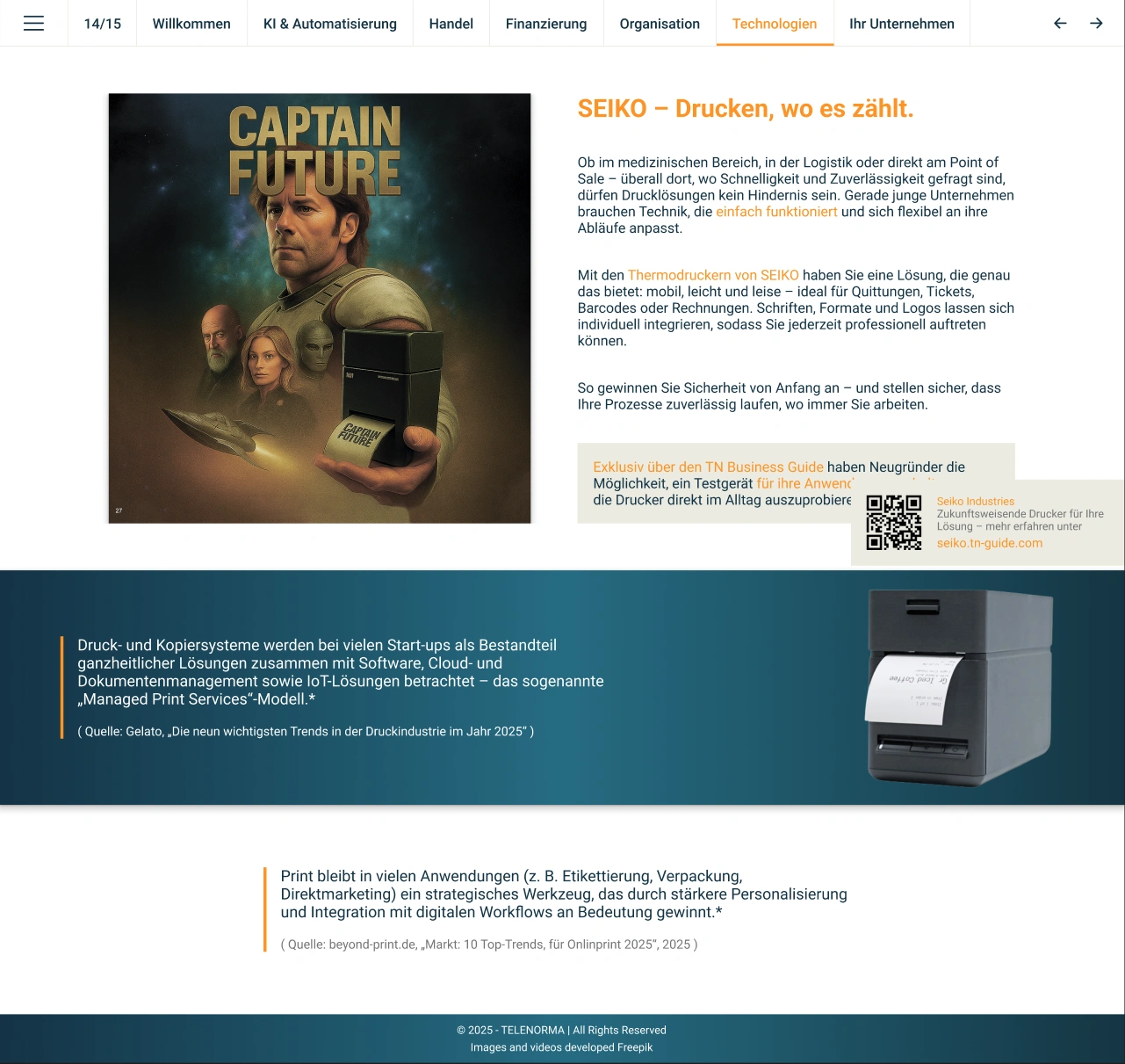 SEIKO – Drucken, wo es zählt.