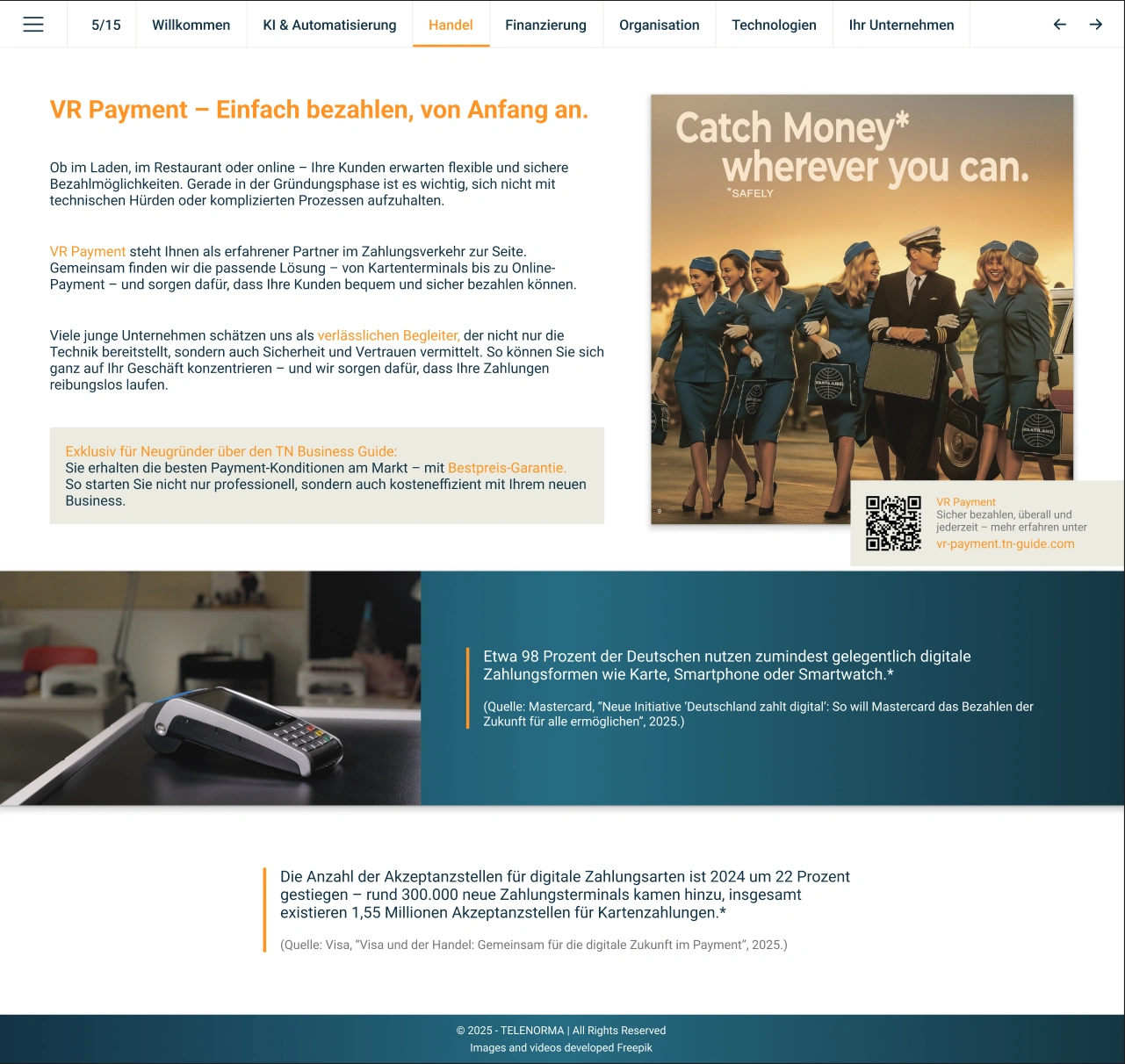 VR Payment – Einfach bezahlen, von Anfang an.