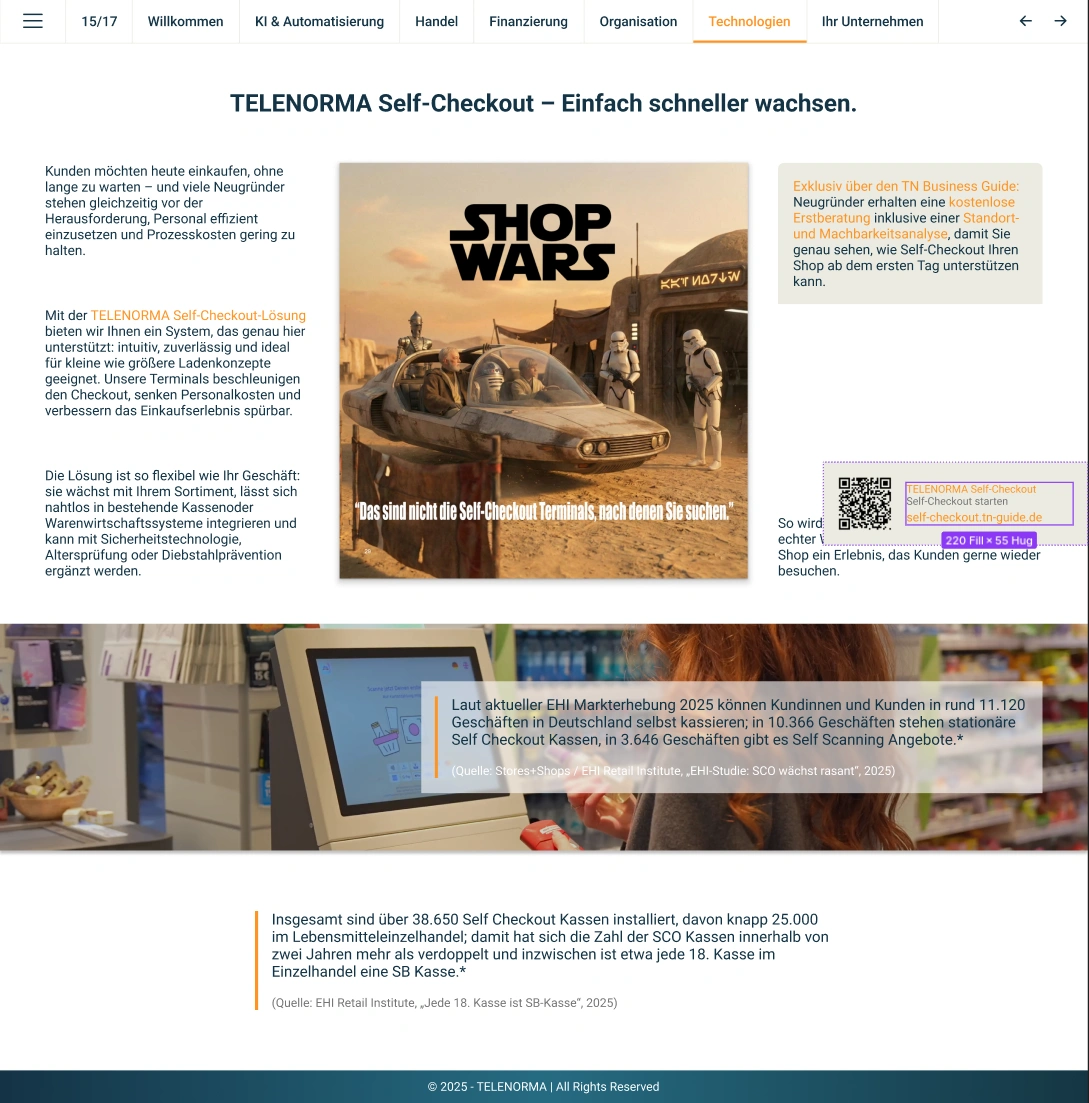 TELENORMA Self-Checkout – Einfach schneller wachsen.